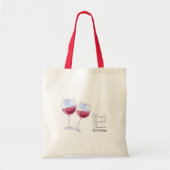 Bruiloftsfeest wijnmakerij tote bag (Voorkant)