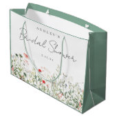 Bruiloftsfeest Wildbloem Groot Cadeauzakje (Achterkant Gekanteld)