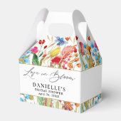 Bruiloftsfeest Wildflower Bruidsboeket Bedankdoosjes (Achterkant)