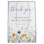 Bruiloftsfeest wildflower medium cadeauzakje (Achterkant)