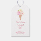 Bruiloftsfeest 'Ze is ingepakt' Cadeaulabel (Voorkant)