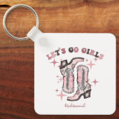 Bruiloftsfeestje Favoriet Laten we gaan, meiden Sleutelhanger (Voorkant)