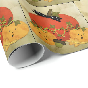 Bruiloftsfeestje Halloween in oktober Cadeaupapier