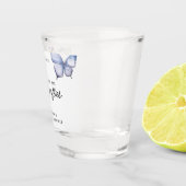 Bruiloftsfeestje 'Hij Geeft Me Vlinders' Shot Glas (Rechts)