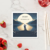 Bruiloftsfeestje Lakeside Mountain Fun Nature Servet (Insitu)