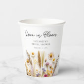Bruiloftsfeestje Love in Bloom Papieren Bekers (Voorkant)