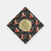 Bruiloftsfeestje met drankjes in Black Gold Glam-s Servet (Hoek)