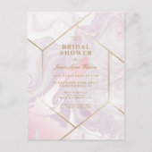 BRUILOFTSFEestJE | Roze Paarse Marmer Wervelende P Briefkaart (Voorkant)