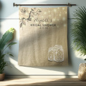 Bruiloftsfoto-achtergrond Gouden bloemenvase Mason Wandkleed