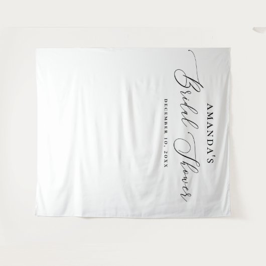 Bruiloftsfoto-achtergrond | Minimalistische Elegan Wandkleed (Voorkant (horizontaal))