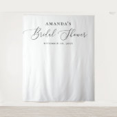 Bruiloftsfoto-achtergrond | Minimalistische Elegan Wandkleed (Voorkant)