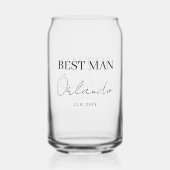 Bruiloftsgeschenken Beste Man Blikvorm Glas (Achterkant)