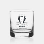 Bruiloftsgeschenken Groomsman Whisky Glas (Voorkant)