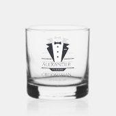 Bruiloftsgeschenken Groomsman Whisky Glas (Achterkant)