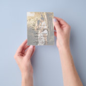 Bruiloftsinvitaties met een moderne 'Rustic Script Flyer (Hand)