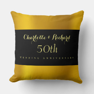 Bruiloftsjubileum cadeau 50 jaar kussen