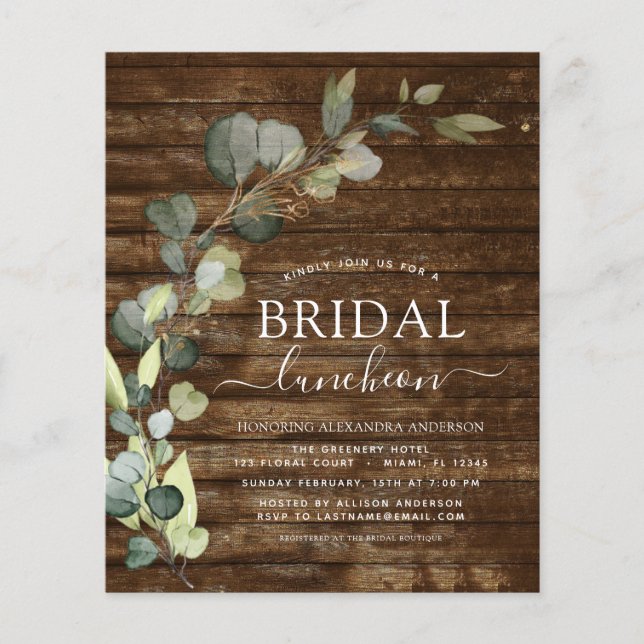 Bruiloftslunch met budget groenvoorziening Eucalyp (Voorkant)