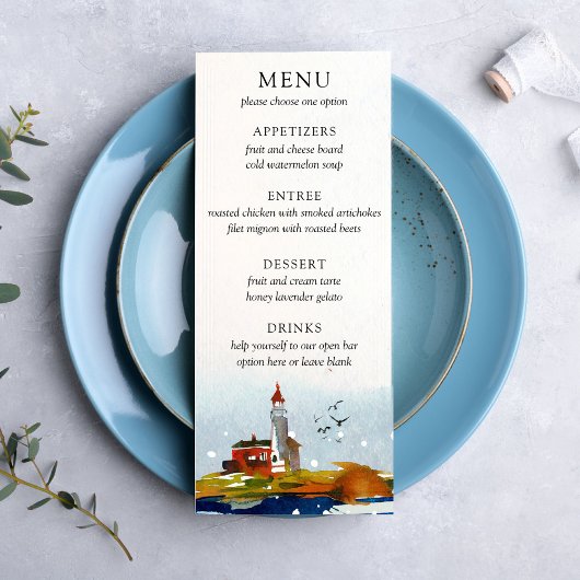 Bruiloftsmenu 'By The Sea' Menu