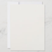 Bruiloftsmenu | Ivory Pioenrozen en Blozende Magno Kaart (Achterkant)