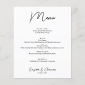 Bruiloftsmenu voor een klein budget flyer (Voorkant)