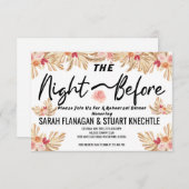 Bruiloftsnacht Vooraf, Pampas Gras Boho  Kaart (Voorkant / Achterkant)