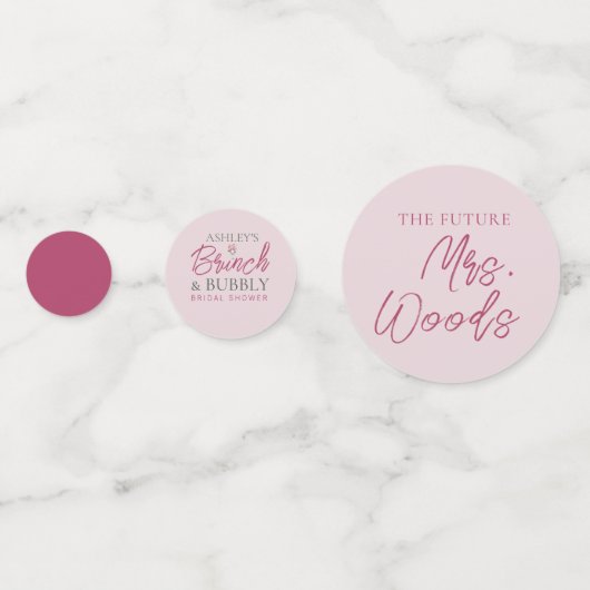 Bruiloftsontbijt met bruisende bruiloft tafelconfe confetti (Achterkanten)