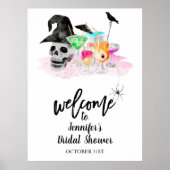 Bruiloftsontvangstbord voor Halloween-feest Poster (Voorkant)