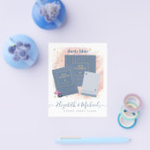 Bruiloftsontwerp in streetparty stijl eigen stoffi flyer (Enkel)