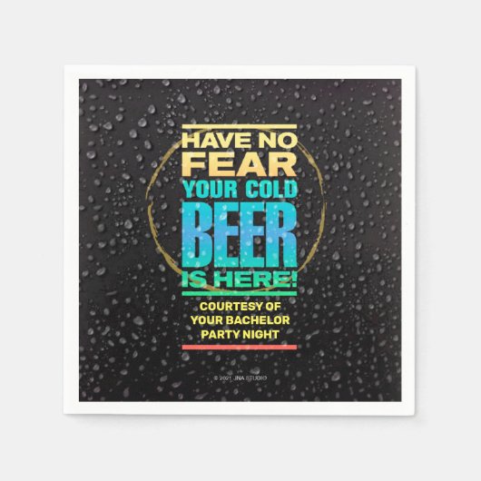 Bruiloftspapieren servet (Voorkant)