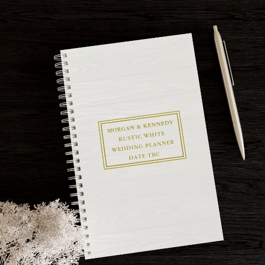 Bruiloftsplanner voor bruid en bruidegom met rusti planner