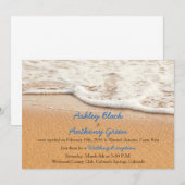 Bruiloftsreceptie alleen op Ocean Beach Kaart (Voorkant / Achterkant)