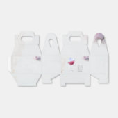 Bruiloftssalon voor wijnboerderij bedankdoosjes (Uitgevouwen)