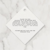 Bruiloftsshower bedankjes moderne pampagras bladgr bedankjes labels (Achterkant)