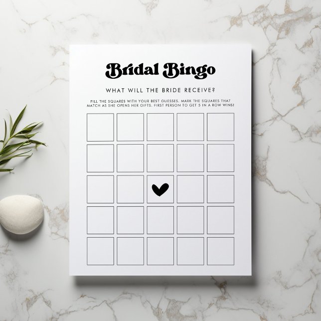 Bruiloftsshower Cadeaus Bingo Spel (Creator heeft geüpload)