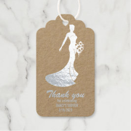 bruiloftsshower folie cadeaukaart cadeaulabels