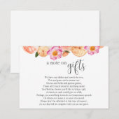 Bruiloftsshower Geldverzoek Bijgevoegde kaart (Voorkant / Achterkant)