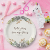 Bruiloftsshower Herfstbladeren Bruiloft Loof Papieren Bordje (Feest)