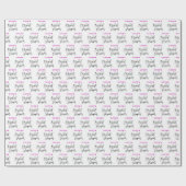 Bruiloftsshower Inpakpapier met tekst (Vlak)