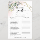 Bruiloftsshower met groen Flyer voor het vinden va (Voorkant)