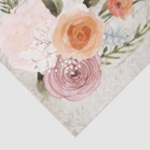 Bruiloftsshower met waterverf bloemenschrift tissuepapier (Detail)