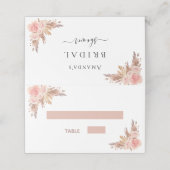 Bruiloftsshower pampas gras roze goud bloemen (Buitenkant ongevouwen)