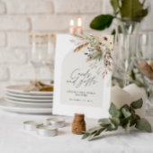 Bruiloftsshower pampas kaarten en cadeaus boho goe poster