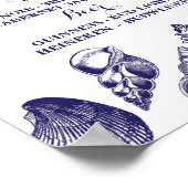 Bruiloftssign Strand Bruiloftsreceptie Schelpen Oc Poster (Hoek)