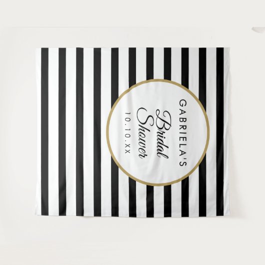 Bruiloftssluiers Bruine Streep Gouden Fotobackdrop Wandkleed (Voorkant (horizontaal))