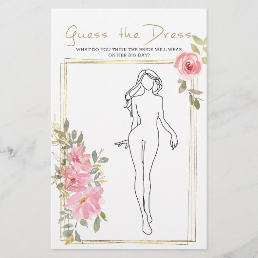 Bruiloftsspel Lush Blus Raad de jurk Flyer (Voorkant)