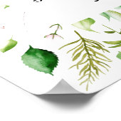 bruiloftsspel met advies en goede wensen poster (Hoek)