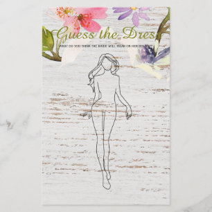Bruiloftsspel Witte Houten Roze Raad het Bruidsjur Flyer