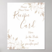 Bruiloftsspelbord met receptkaartjes 'Fancy Lines' Poster (Voorkant)