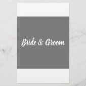 Bruiloftsspelkaart Wat zei de Bruidegom F Flyer (Achterkant)