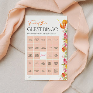 Bruiloftsspelletjes Gast Bingo Citrus Spritz